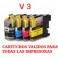Brother LC-121/ LC-123,V3 pack 4 cartuchos compatibles